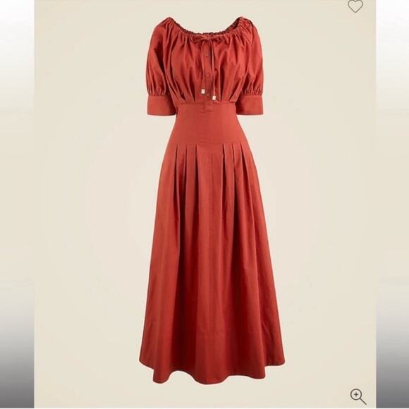 J. Crew Dresses & Skirts - J.Crew Cinched-waist shirt-dress in Brilliant Mohogany